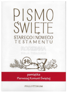 Rodzinna Biblia Tysiąclecia Pamiątka Pierwszej Komunii Świętej