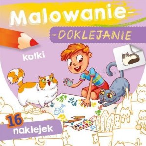 Malowanie-doklejanie. Kotki
