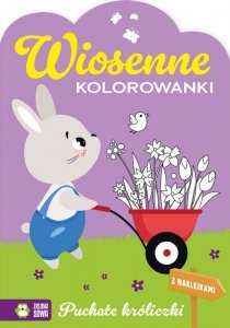 Puchate króliczki. Wiosenne kolorowanki