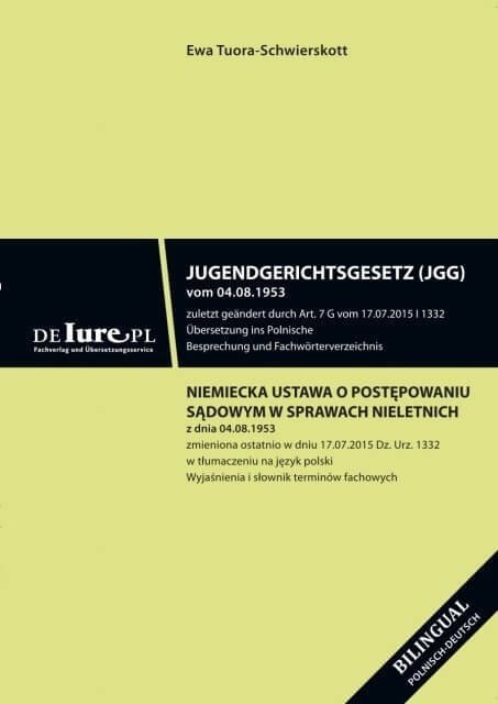 Niemiecka ustawa o postępowaniu w sprawach nieletnich w tłumaczeniu na język polski
