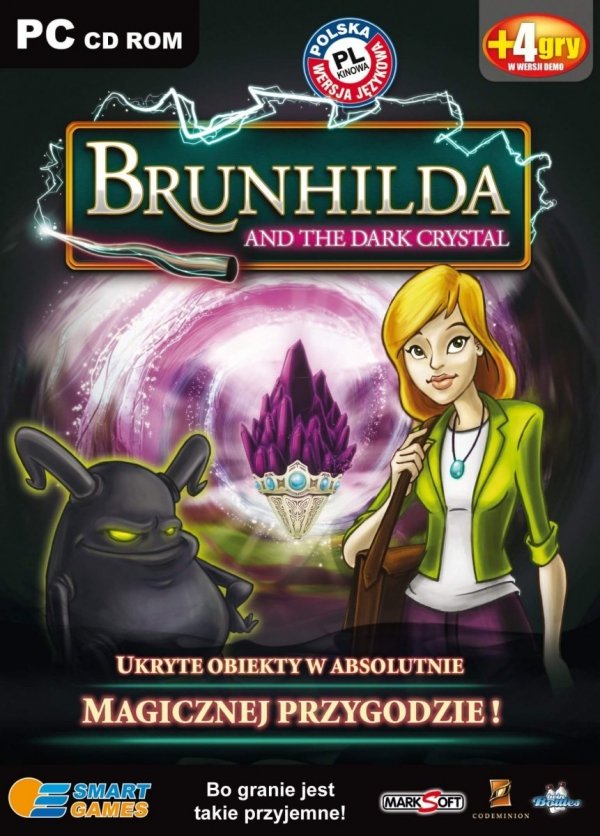 Brunhilda and the dark crystal. Smart games. PC CD-ROM + 4 gry w wersji demo