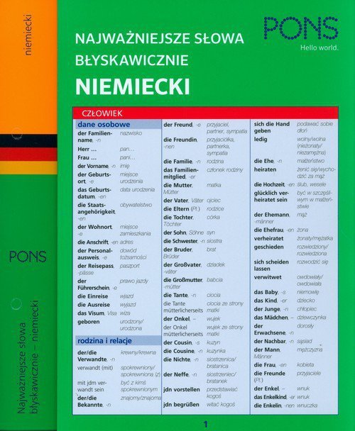 Najważniejsze słowa błyskawicznie - niemiecki PONS