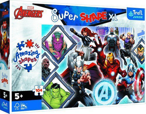 Puzzle 104 XL Twoi ulubieni Avengersi