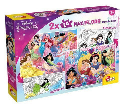 Puzzle Maxifloor Double-Face Ksieżniczki 2x24