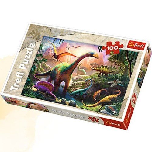 Puzzle 100 Świat dinozaurów