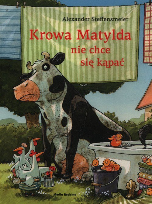 Krowa Matylda nie chce się kąpać