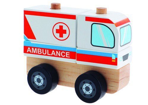 Zabawka drewniana Ambulans