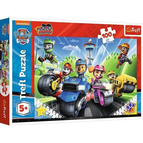 Puzzle 100 Psi Patrol na motorach