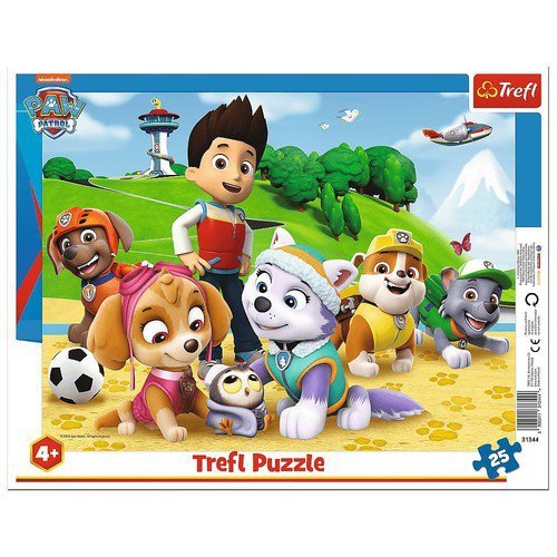 Puzzle 25 ramkowe Psi Patrol na tropie
