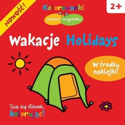 Wakacje - Holidays kolorowanki polsko-angielskie