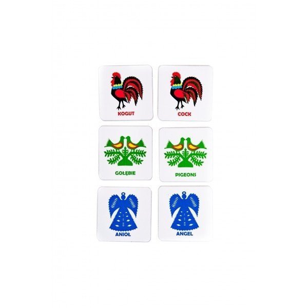 Wycinanki ludowe. Gra memory. Polish folk cutouts. Memory Game