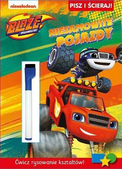 Niesamowite pojazdy blaze i megamaszyny pisz i ścieraj ćwicz rysowanie kształtów