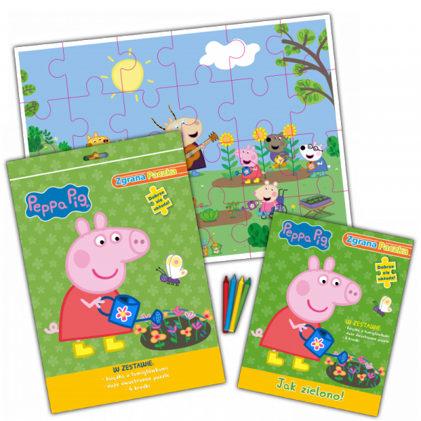 Peppa gra w zielone! Świnka Peppa. Zgrana paczka