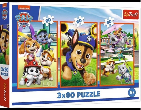 PUZZLE 3x80 - Psia zgraja" / Viacom PAW Patrol 34886