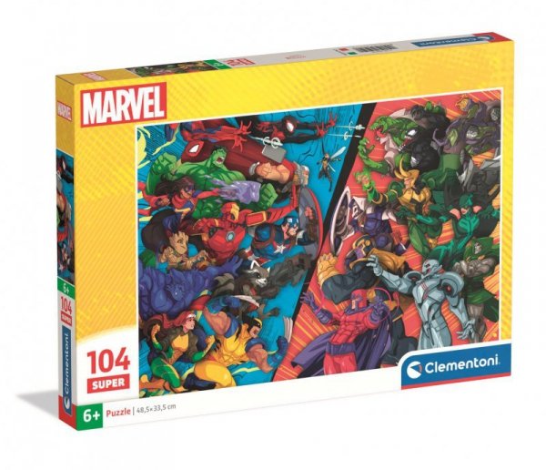 Puzzle 104 Super kolor Marvel 25059
