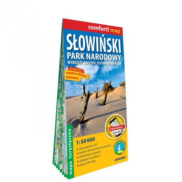 Słowiński Park Narodowy mapa turystyczna 1:50 000 laminat 2023