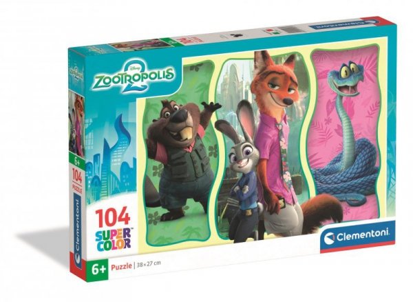 Puzzle 104 Super kolor Zootopia 2 25081