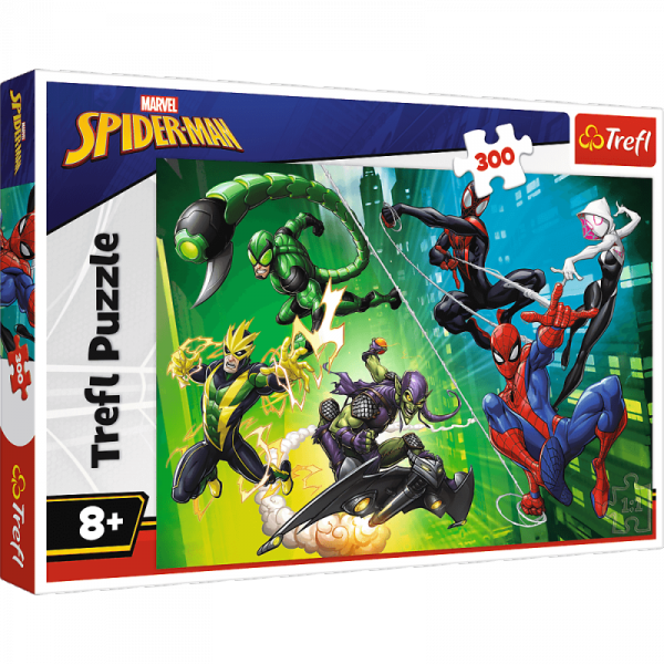 Puzzle 300 W pajęczej sieci Spiderman 23036