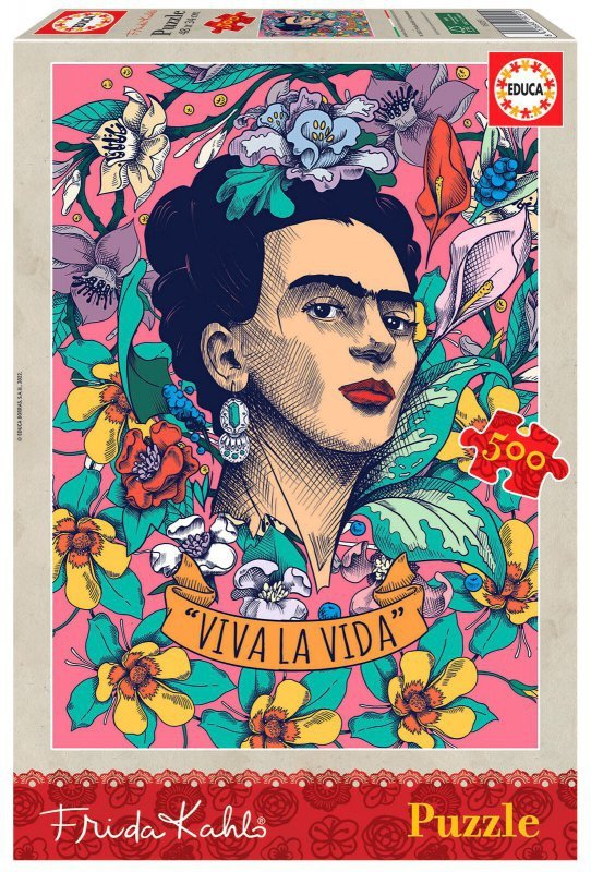 Puzzle 500 Viva La Vida Frida Kahlo 111350