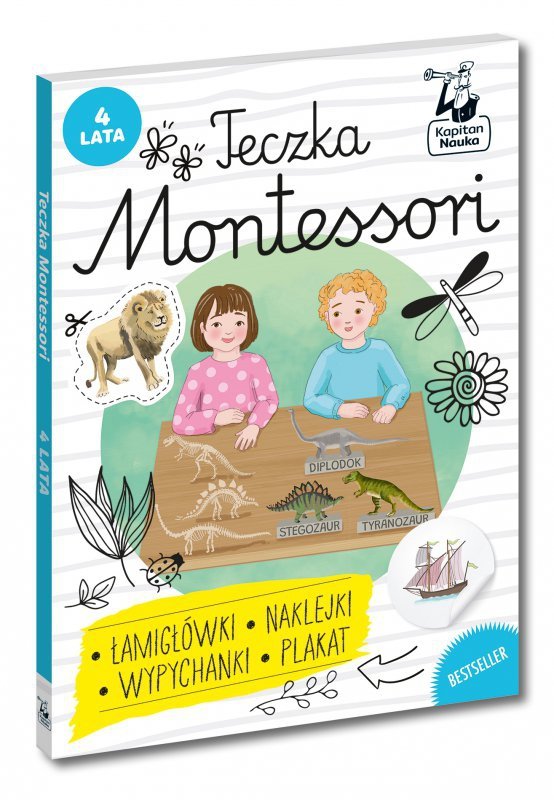 Teczka Montessori. 4 lata. Kapitan Nauka. Montessori