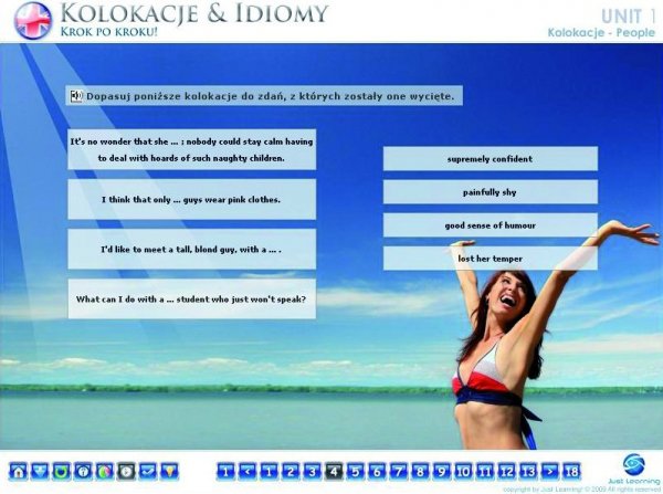 Be Inspired! Słownictwo kolokacje &amp; idiomy. Interaktywny kurs komputerowy - krok 2