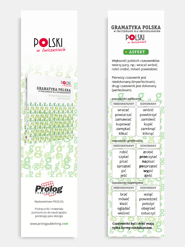 Zakładka do książki. Gramatyka polska - Aspekt