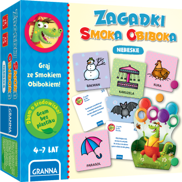 Graj ze Smokiem Obibokiem. Zagadki Smoka Obiboka. Niebieskie
