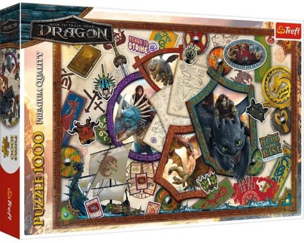 Puzzle 1000 elementów. Jak wytresowac Smoka  Bohaterowie