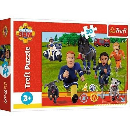 Puzzle 30 - Gotowi do pomocy. Fireman Sam 18297