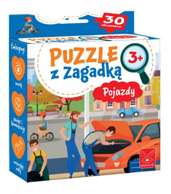 Puzzle z zagadką. Zwierzątka 3+