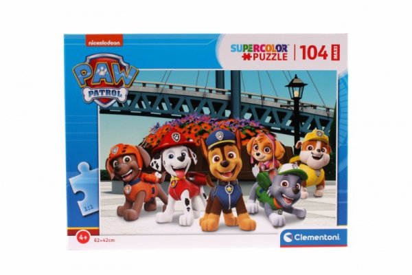 Puzzle 104 elementów. Maxi super kolor. Psi Patrol  2