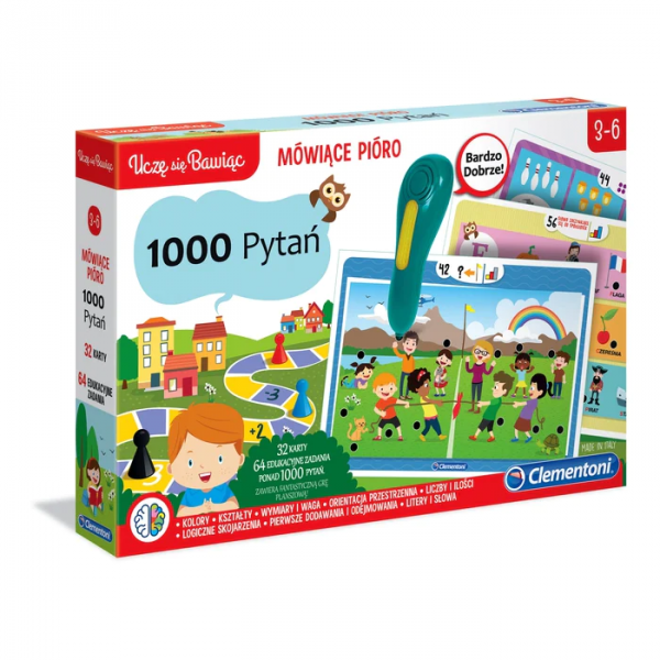 Mówiące pióro. 1000 pytań. Clementoni 50653