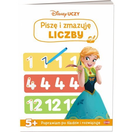 Disney uczy. Kraina lodu. Piszę i zmazuję. Liczby
