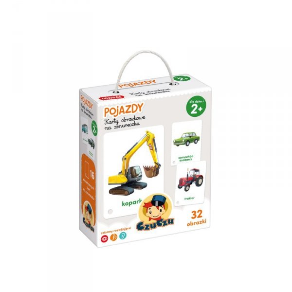 CzuCzu. Karty obrazkowe na sznureczku. Pojazdy 2+