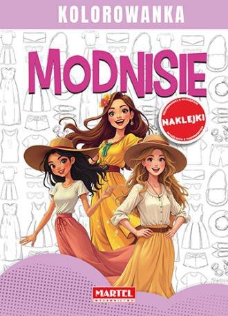 Kolorowanka z naklejkami Modnisie