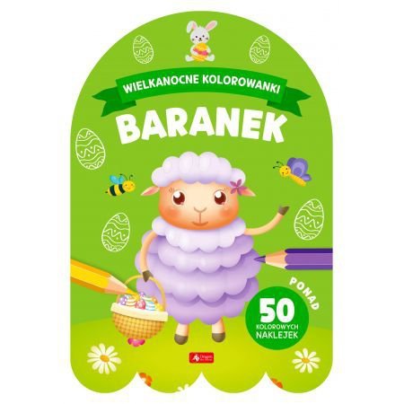 Wielkanocne kolorowanki. Baranek