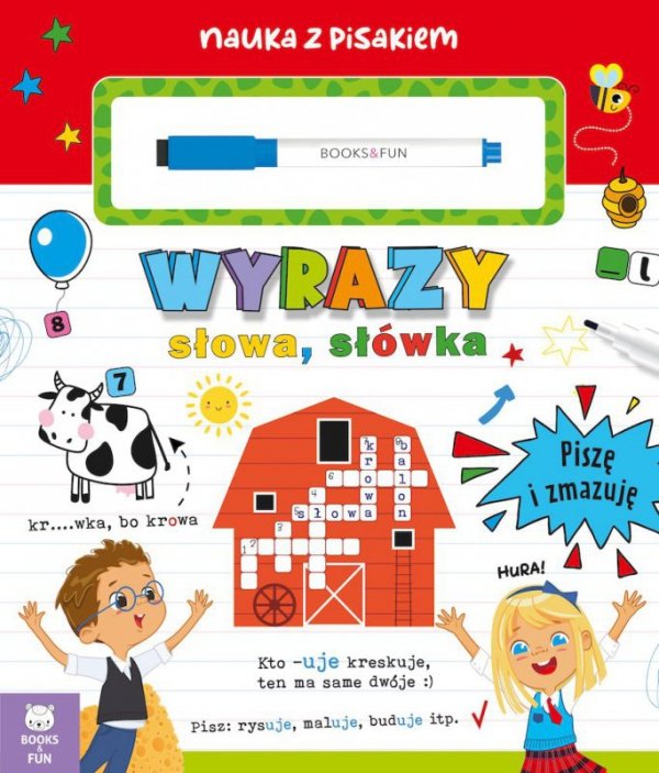 Nauka z pisakiem. Wyrazy. Wydawnictwo Books and Fun