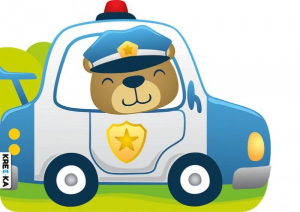 Pojazdy dla maluchów. Wóz policyjny. Wydawnictwo Books and Fun