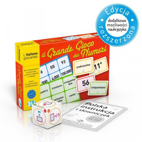 Gra językowa Włoski Il Grande Gioco dei numeri.
