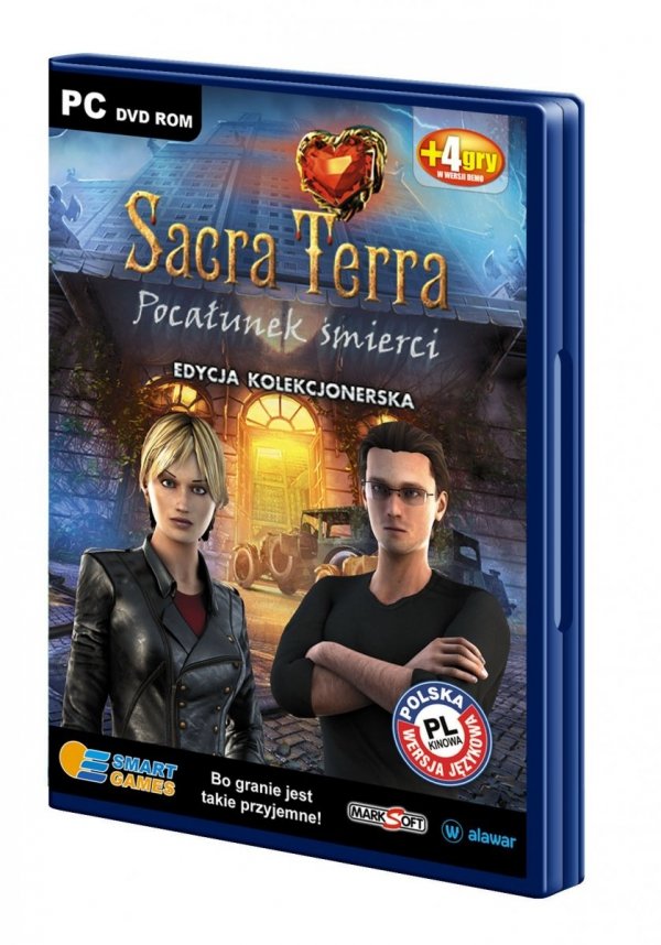 Sacra Terra. Pocałunek śmierci. Edycja kolekcjonerska. Smart games. PC DVD-ROM + 4 gry w wersji demo
