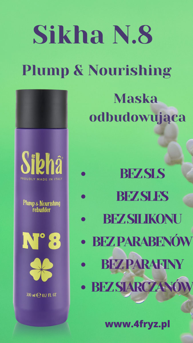 Sikha N°8 Plump&amp;Nourishing Rebuilder- Maska odbudowująca włosy 300ml.