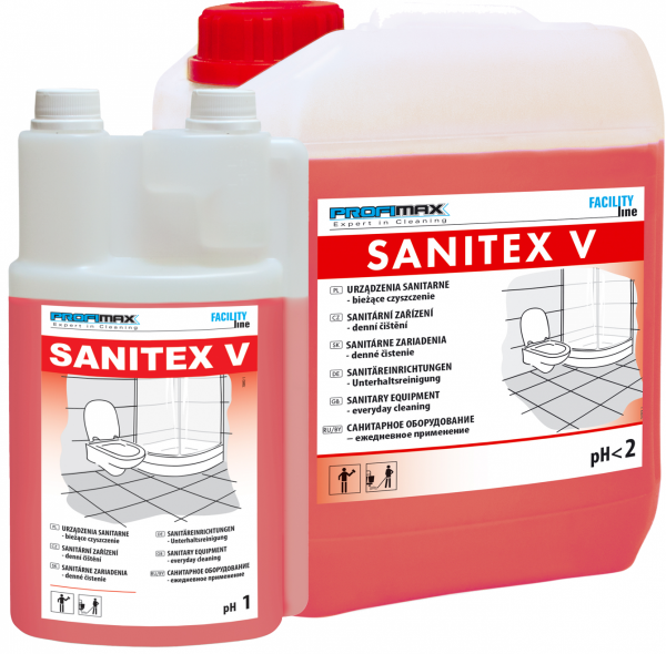 SANITEX V - środek do sanitariatów - bieżące czyszczenie 1l