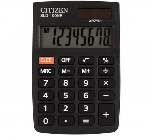 CITIZEN Kalkulator SLD100NR 8-cyfrowy wyświetlacz kalkulator kieszon