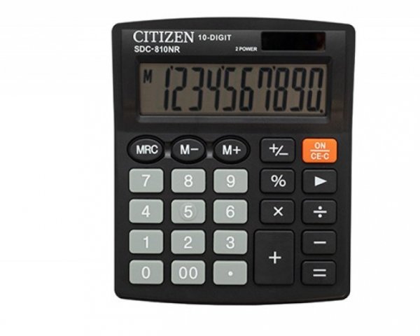 CITIZEN Kalkulator SDC810NR 10-cyfrowy wyświetlacz