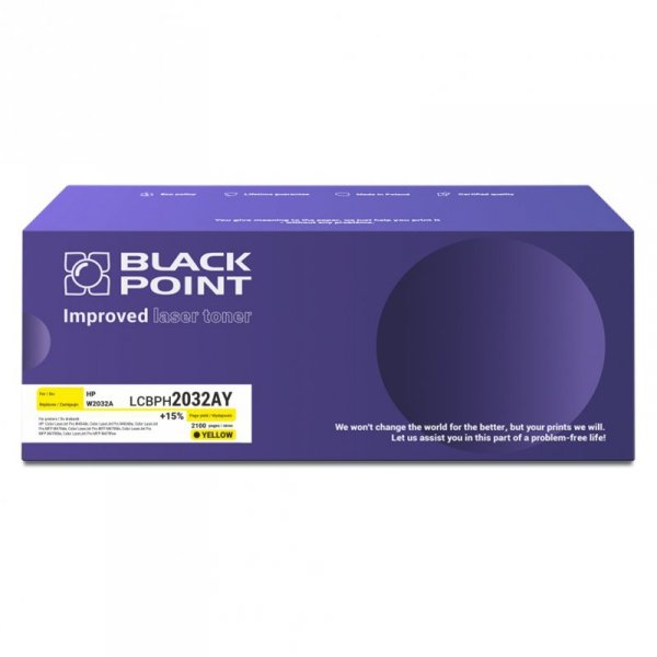 Toner Black Point LCBPH2032AYC &lt;br&gt; 
Zastępuje: HP W2032A &lt;br&gt;
Wydajność: 2500 stron &lt;br&gt;
Kolor: Yellow &lt