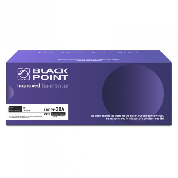 [LBPPH30A] Toner Black Point S+ (HP CF230A) LJ Pro M203, LJ Pro M227
