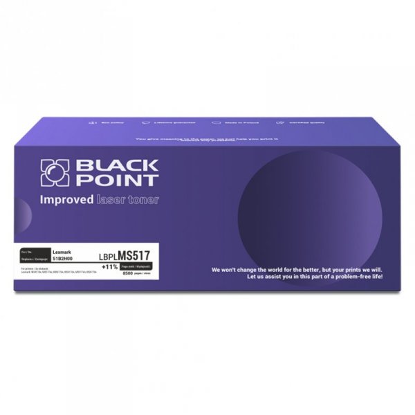 [LBPLMS517] Toner Black Point S+ (Lexmark 51B2H00)