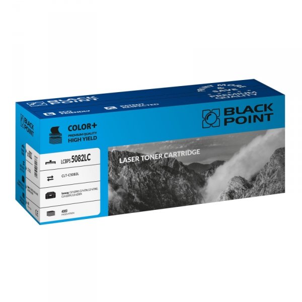 Black Point toner LCBPS5082LC zastępuje Samsung CLT-C5082L, niebieski