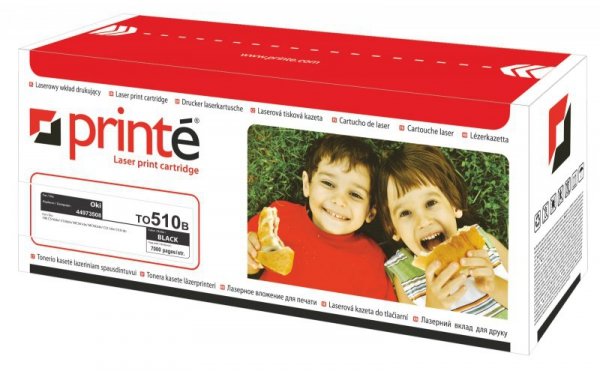Printé toner TO510B zastępuje OKI 44469804 / 44973508, czarny