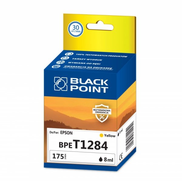 Black Point tusz BPET1284 zastępuje Epson T1284, żółty